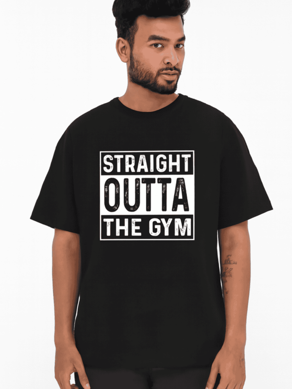 STRAIGHT OUTTA THE GYM Mens's T-Shirt