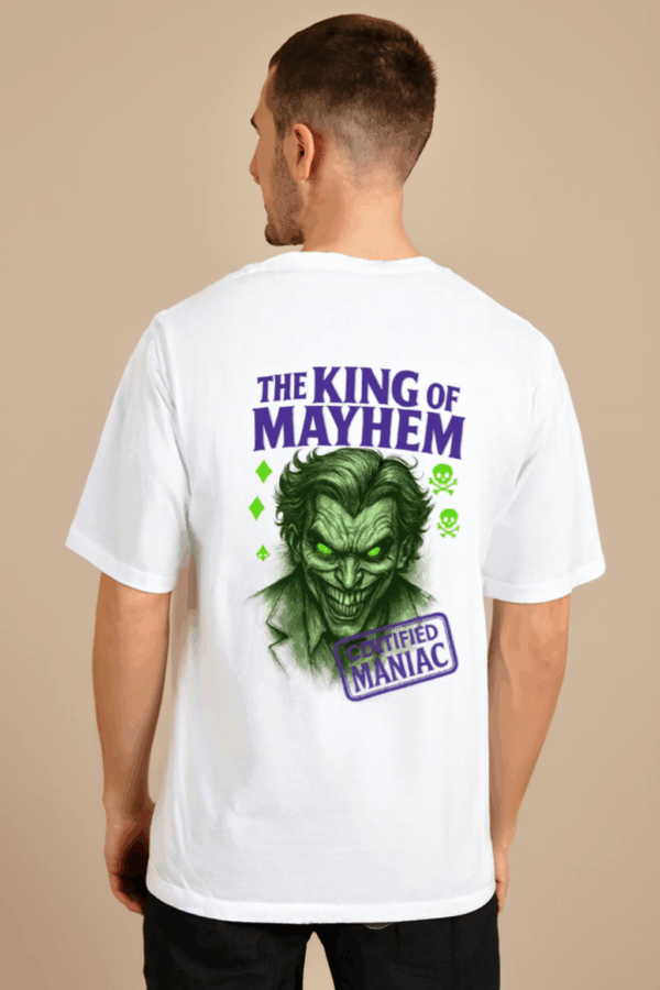 THE KING OF MAYHEM MEN'S  Oversized Classic T-Shirt - Image 4