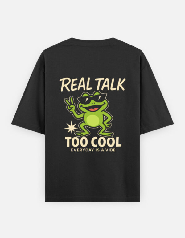 REAL TALK TOO COOL Men'S Oversized Premium T-Shirt - Image 3