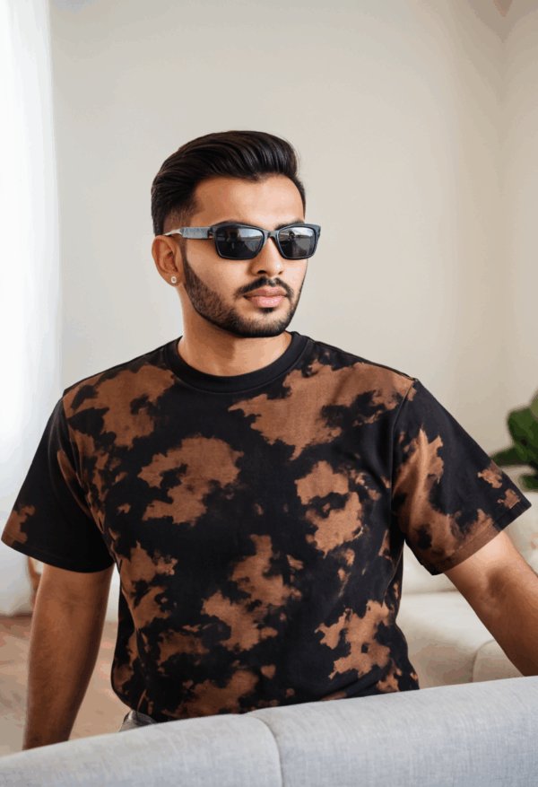 Men's Tie Dye Oversized T-Shirt - Image 8