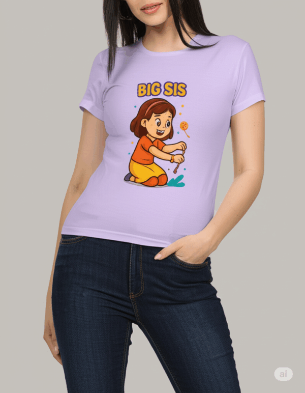 Big Sis Raksha Bandhan Special Women's Classic T-Shirt - Image 8