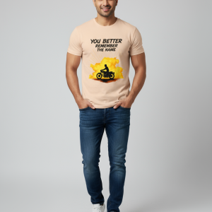 OG YOU BETTER REMEMBER THE NAME Men's Crew T-Shirt - Peach