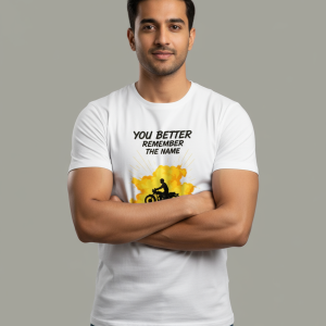 OG YOU BETTER REMEMBER THE NAME Men's Crew T-Shirt - White