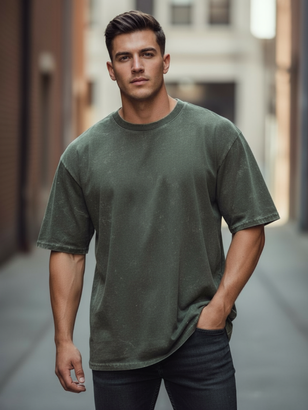 Men's Acid Washed Oversized Tee