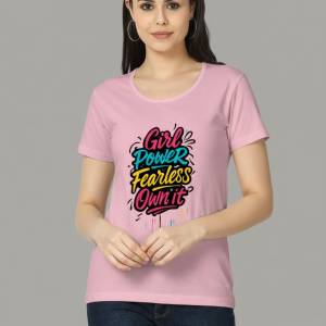 Girl Power Women's Classic T-Shirt - Light Baby Pink