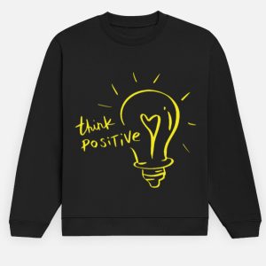 Think Positive Men's Sweatshirt - Black