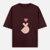 Women's Oversized Classic T-Shirt - Maroon