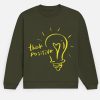 Think Positive Men's Sweatshirt - Olive Green