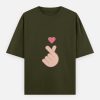 Women's Oversized Classic T-Shirt - Olive Green
