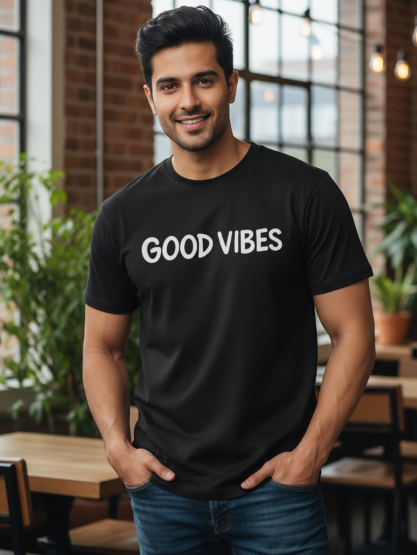 GOOD VIBES Men's Classic Crew T-Shirt