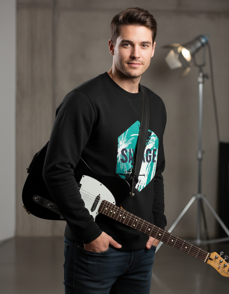 Three-quarter_view_-_black_SAVAGE_sweatshirt (1)