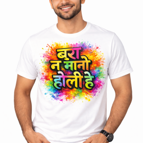 Bura Na maano holi he Standard Crew T-Shirt - White